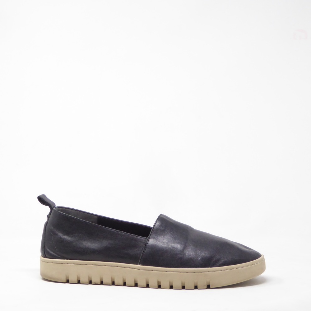 Vionic Women Uptown A-Line Loafer Black Leather Slip On Shoes Size 10 Wide